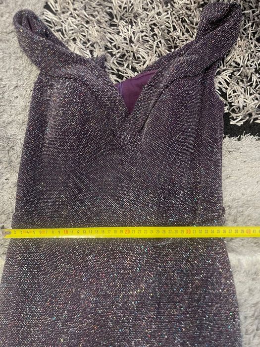 Rochie lungă mov pentru ocazii speciale