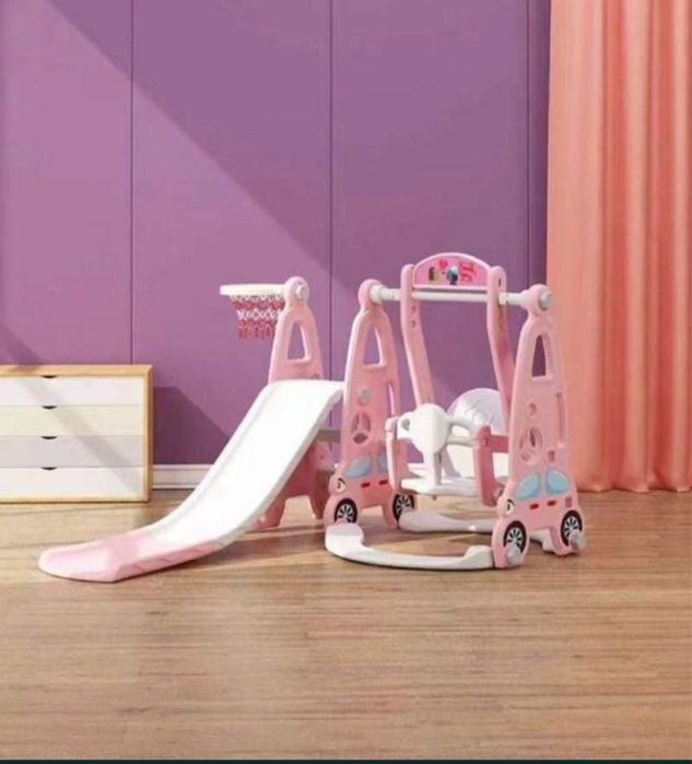 Доставка безплатная горка качела детская