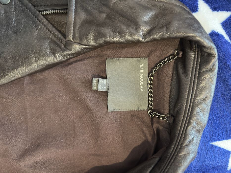 Geaca barbateasca de piele MUUBAA  otiginala matime L