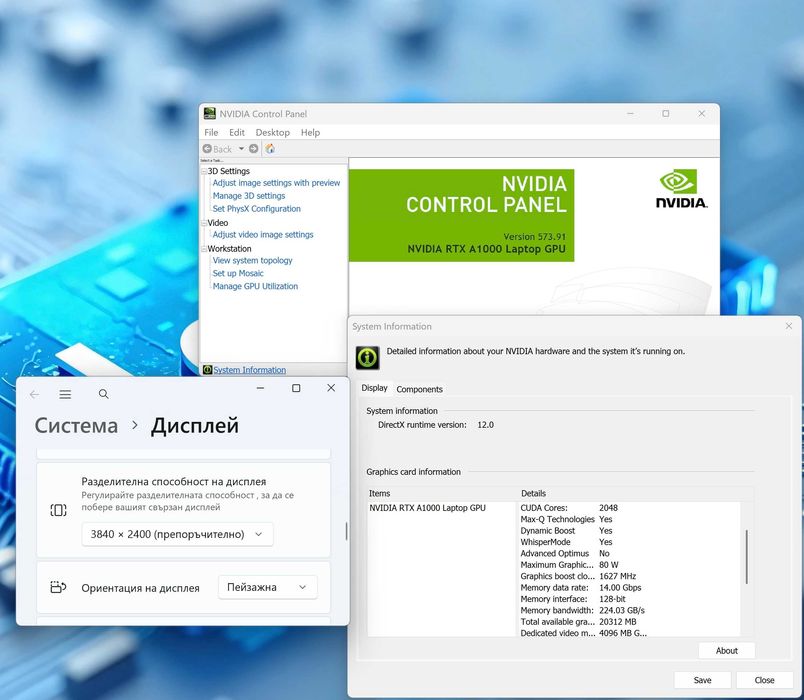 16' 4K+ OLED Touch Core i7-12850HX Lenovo ThinkPad P16 G1 32GB DDR5/1TB NVMe/RTX A1000/Бат 6ч.