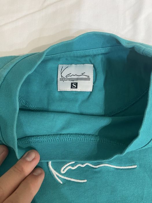 Tricou Kani Turcoaz – Logo Brodat, Mărimea S Relaxed Fit