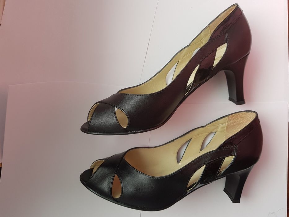 Pantofi damă, piele și lac, nr.37, livrare gratuită
