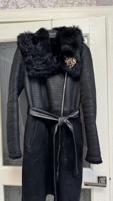 Натуральная дубленка мех таскан