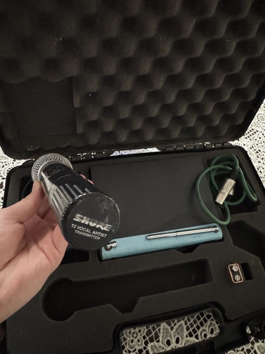 Set Microfon Wireless Shure + Receiver VHF Diversity