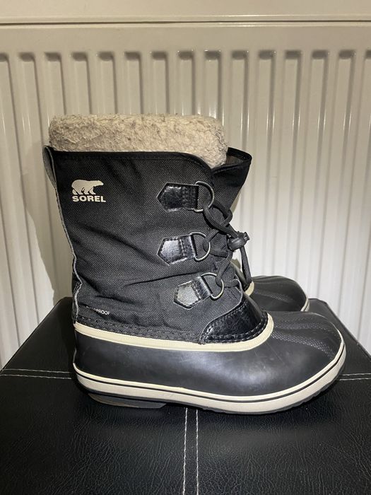 Ghete Sorel waterproof negre, mărimea 36, stare foarte bună