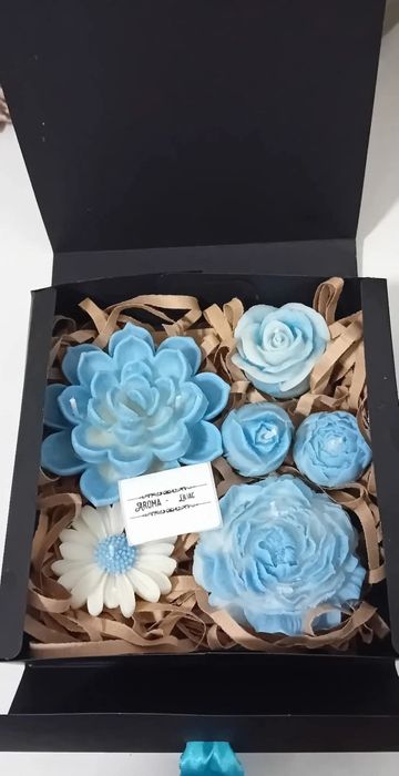 GIFTBOX cutie cu lumanari parfumate din ceara naturala de soia