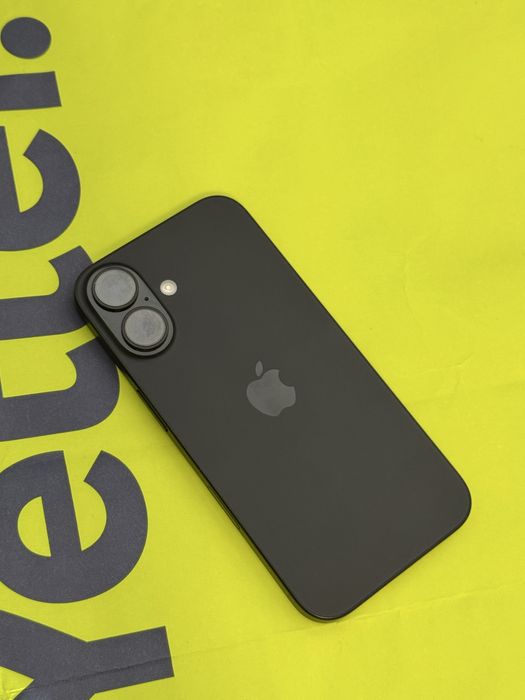 КАТО НОВ 128GB iPhone 16 Гаранция Yettel 3г. 2028 Black