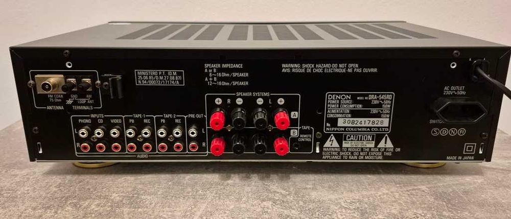 Vand DENON DRA 545RD + telecomanda, impecabil.