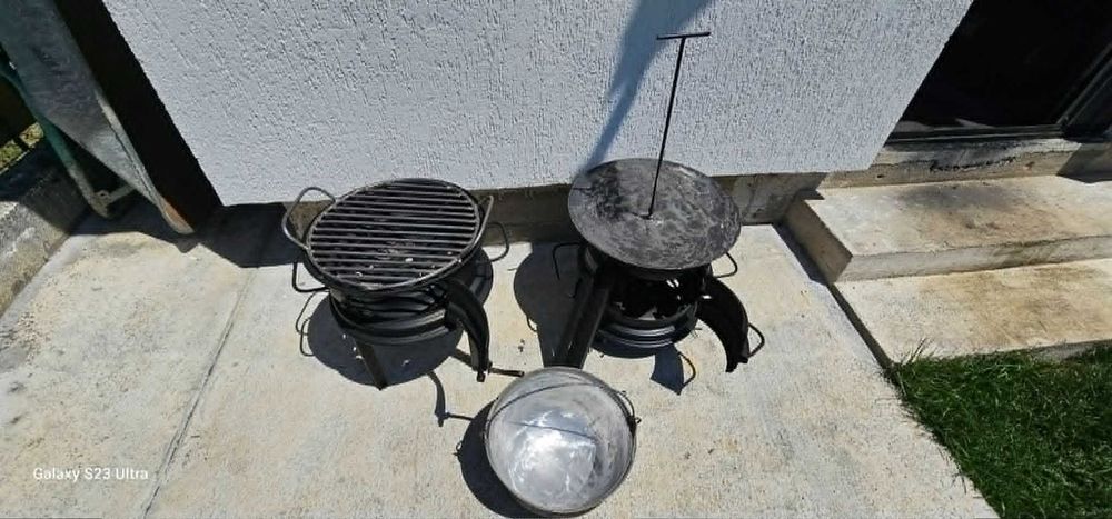Gratar/Pirostrie/Suport Ceaun / Disc Multifunctional Camping/Gradina
