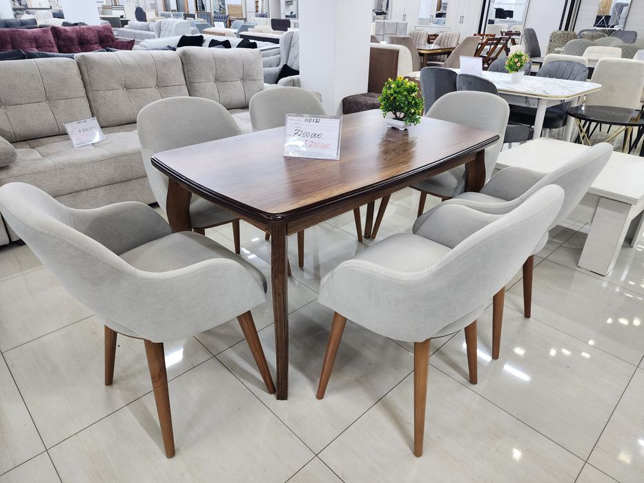 Шикарный комплект Стол и 6 стульев! Можно в рассрочку!