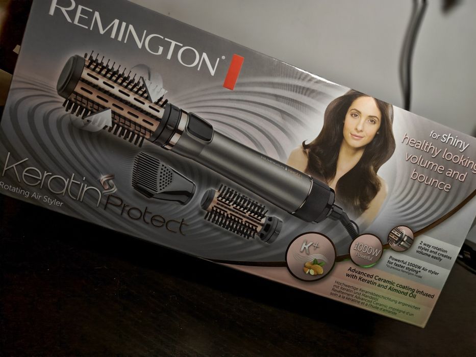 Perie de par electrica, Remington, 3 accesorii, 1000 W