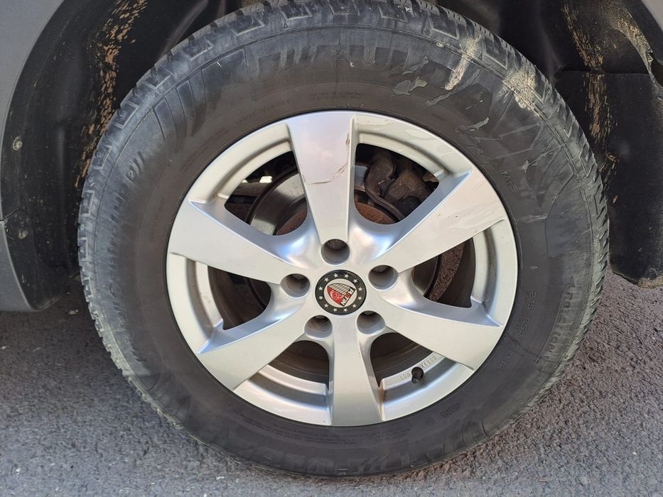 Vând jante  aliaj 5x112 r16 cu anvelope 215x65 r16