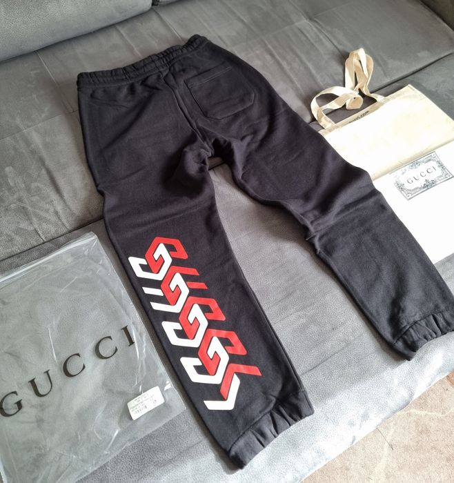 Gucci-mirror cotton track pants 2023