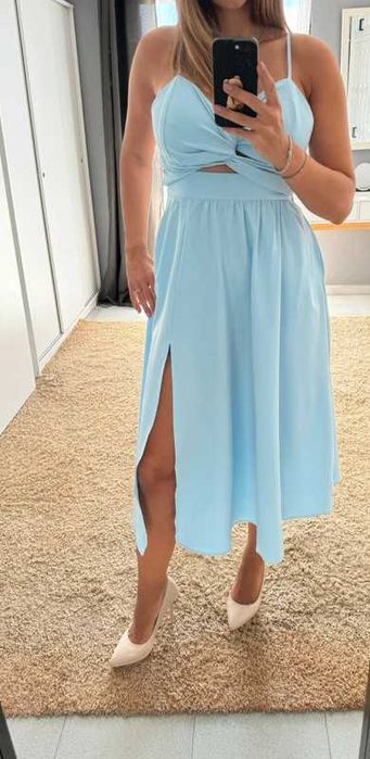 Рокля бебешко синьо