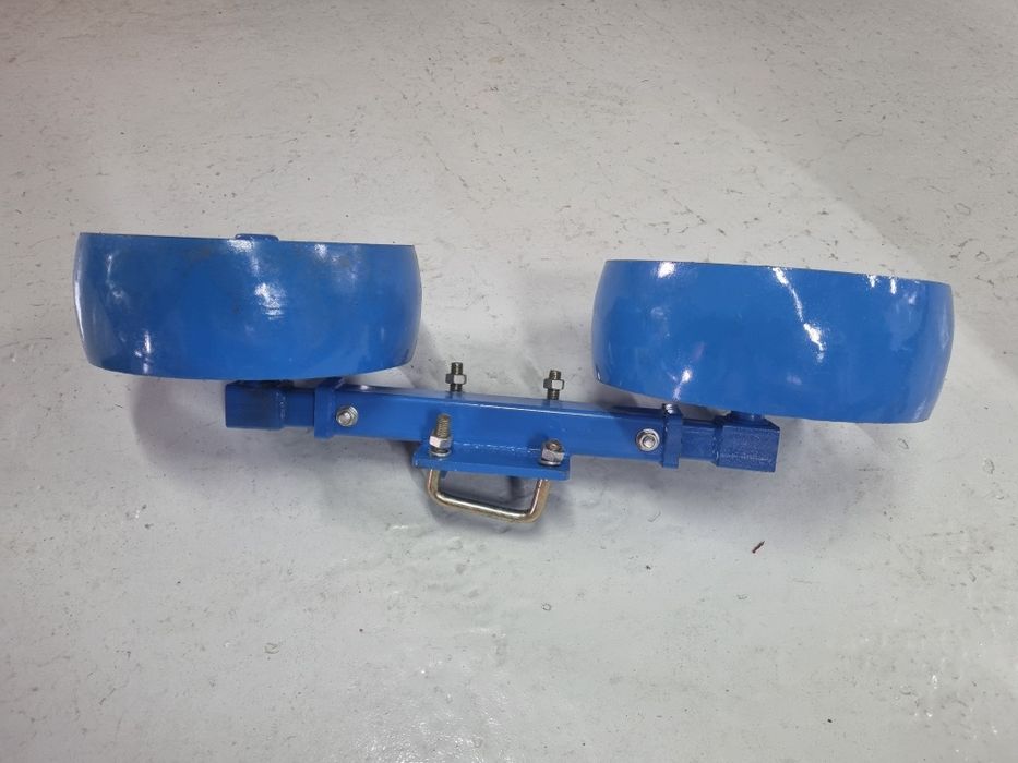 Ansamblu roata dubla plug hidraulic reversibil,  reglabile