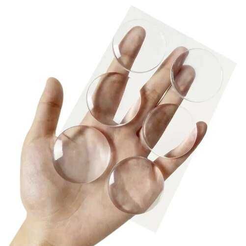 Силиконови предпазители за стена тип стопери за врата -  6бр