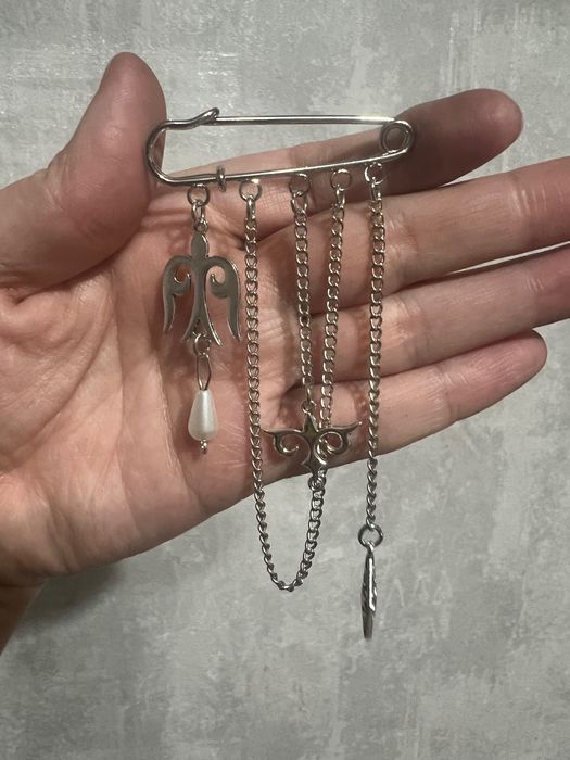 Этно брошь. Шашбау, краб