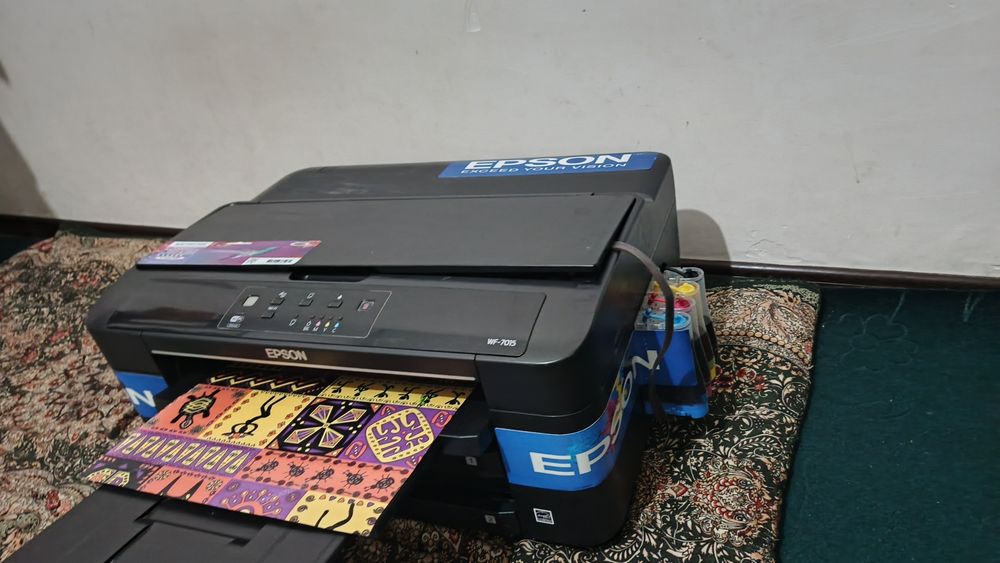 Epson 7015 rangli Wi_Fi li A3+ va A 4 ham chiqaradi yangi Foto printer