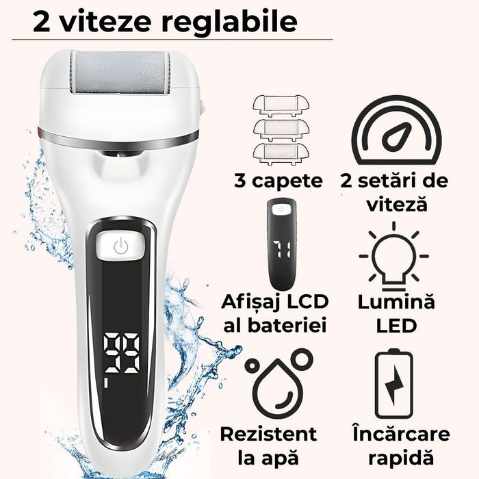 Pilă Electrică Regal Bliss cu Afișaj Digital și Încărcare USB – Kit Co