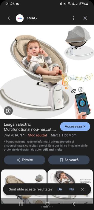 Leagan electric copii