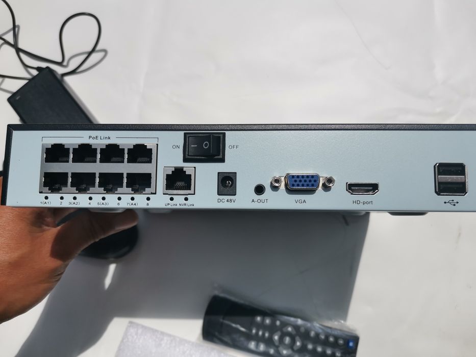 Sistem supraveghere video nvr 4k camere, nvr, hd 1T cameră 180 grade