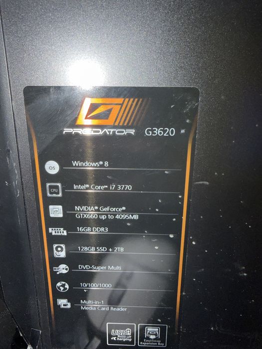 PC GAMING I7  3770 GTX660 4GB 16gb DDR3 128GB SSD + 2TB