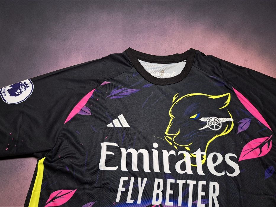 Флуоресцентна футболна фланелка на АРСЕНАЛ#ДЕКЛАН РАЙС#41!