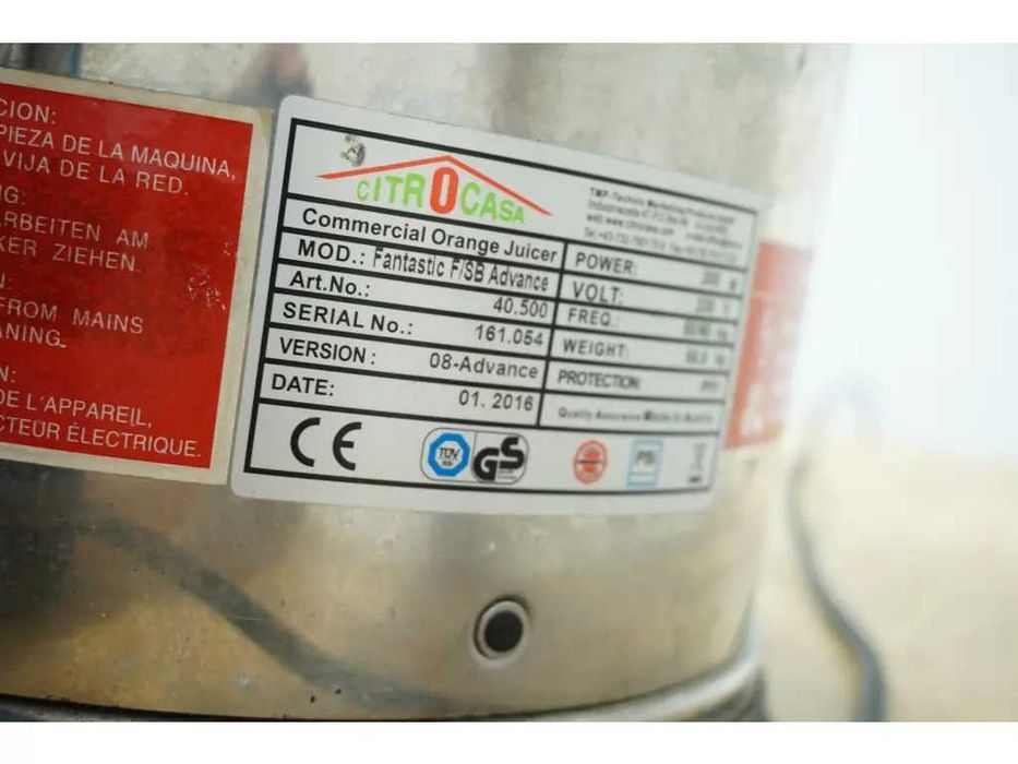 Професионална фреш машина Citrocasa Fantastic F/SB