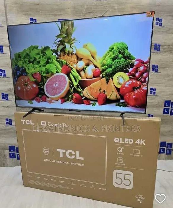 Телевизор TCL 55 T6D 120Hz Qled HDR10+Dolby atmoos 4K ULTRA HD 2x pult
