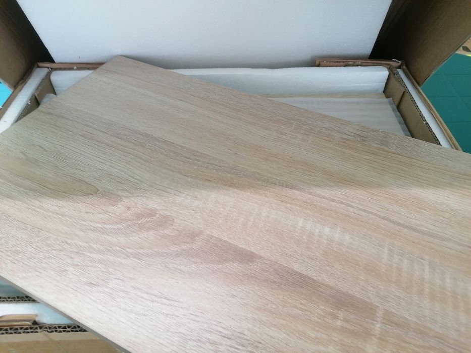 Нощно шкафче висящ дизайн с чекмедже ширина 50 см  цвят светъл дъб