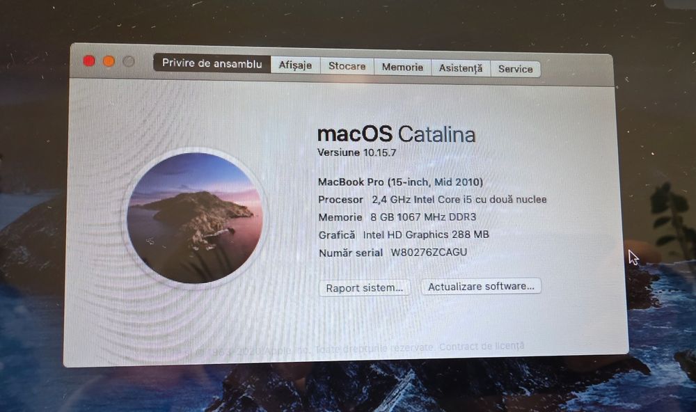 Apple Macbook Pro 15 procesor i5 8 gb DDR3 SSD 500 Gb