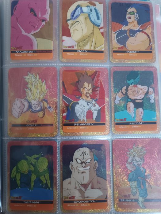 Dragon BallZ cartonașe colecției