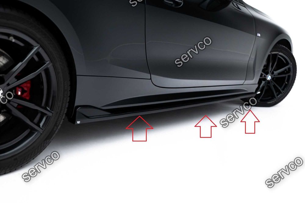 Pachet Set Splitter Exterior Lip Prelungiri Body kit tuning Bmw Seria 4 M-Pack Coupe G22 / G22 Facelift 2020- v8 - Maxton Design