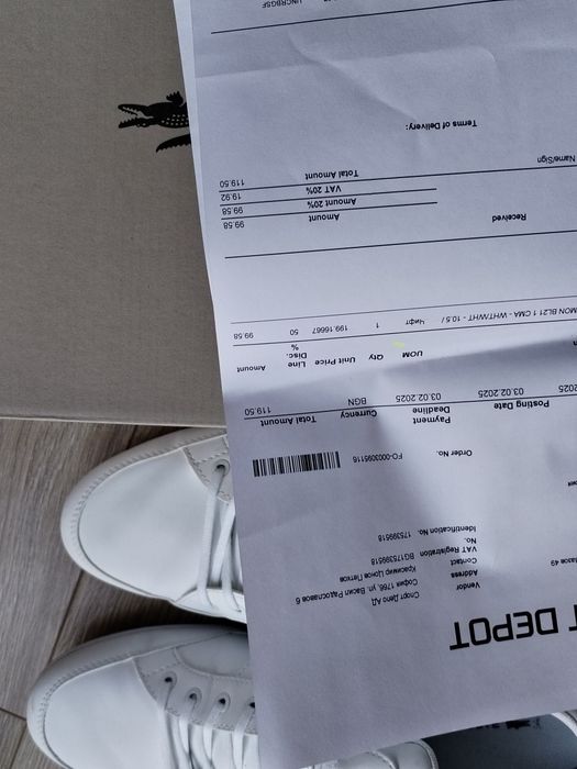 Lacoste  бели кецове