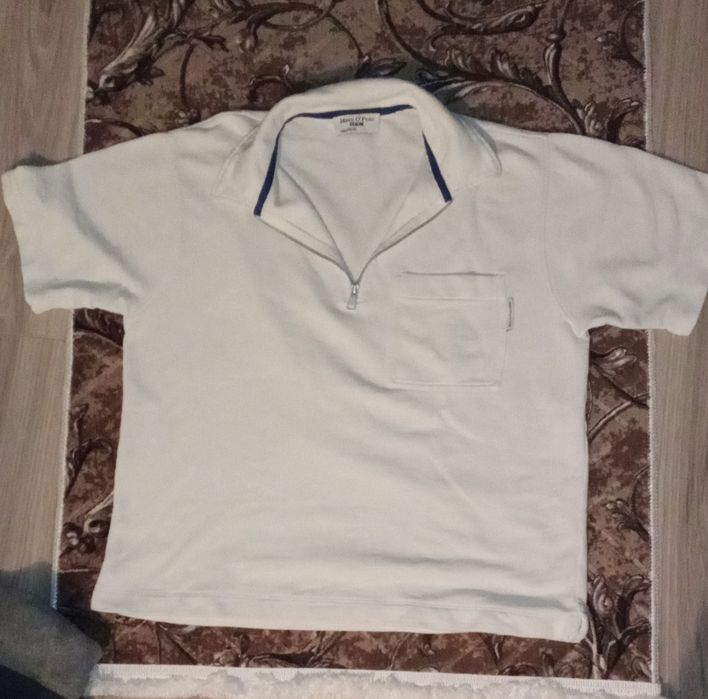 Tricou Polo Marc O'Polo Denim original – Alb / Crem – Stil Old Money