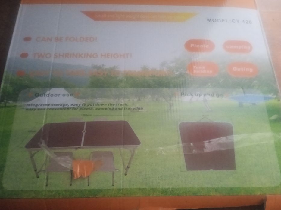 Походный стол со стульями