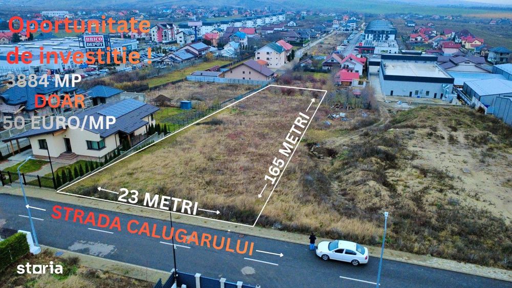 Teren 3.884 mp Fermelor – zona premium, ideal investitie / dezvoltar