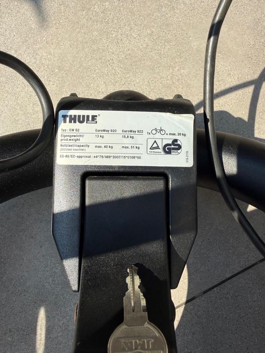 Suport auto biciclete Thule EW920