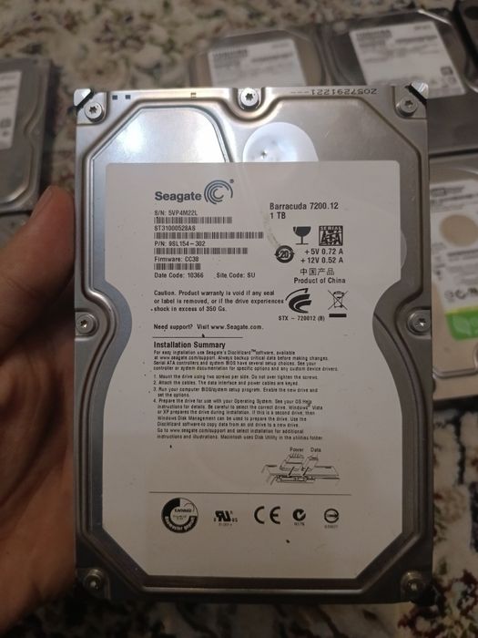 Продам жёсткие диски  500гб