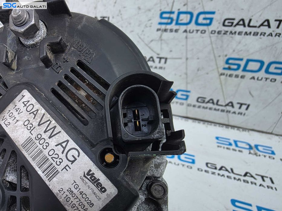 Alternator 140A Volkswagen Jetta 3 1.9 2.0 TDI 2005 - 2011 Cod 03L903023F [X2936]