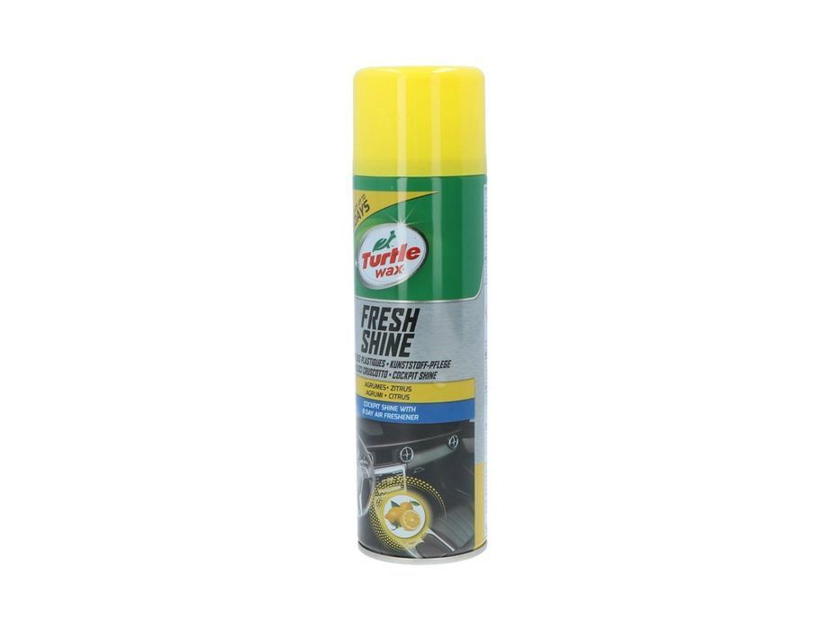 Spray silicon bord Turtle Wax Cockpit Fresh Citrus 500 ml pentru vinil, plastic si cauciuc, efect antistatic si parfum de lunga durata, FG7736