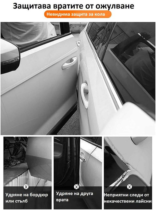 Предпазна лента за лайсни или прагове на кола