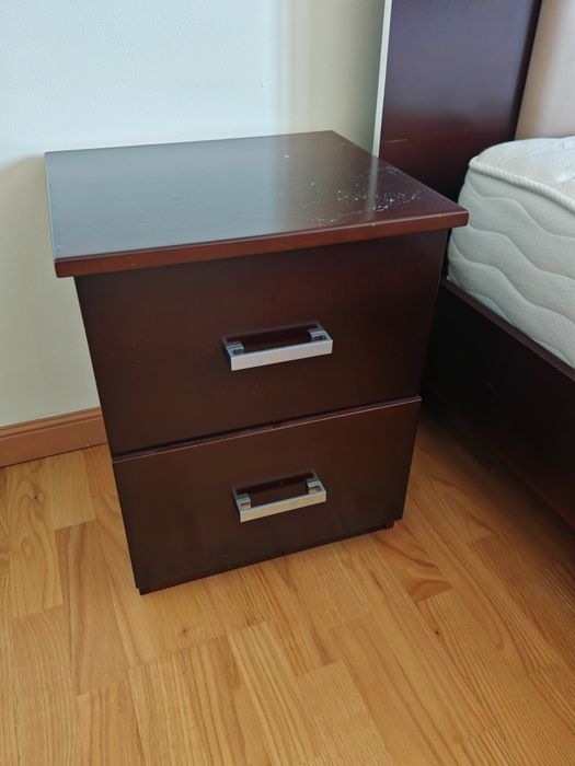 МДФ, Кровать + 2 тумбочки + 2 комода