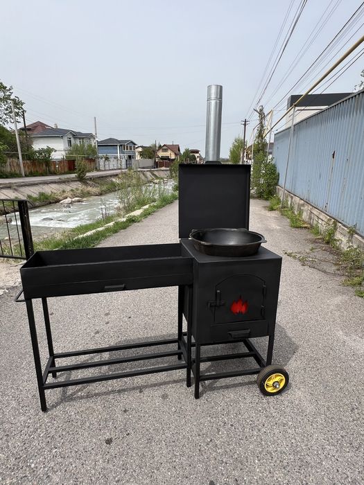Мангал и печь для казана