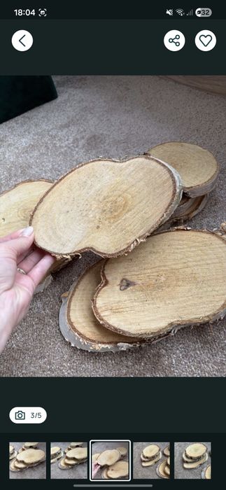 Rondelele de lemn pentru lucrări creative.