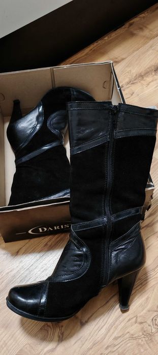 дамски ботуши обувки естествена кожа номер 38