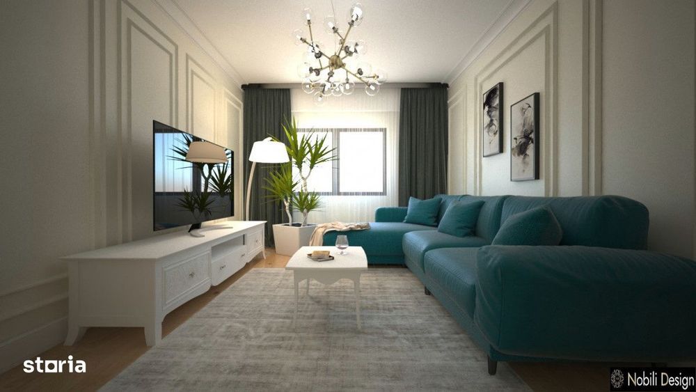 Apartament cu 2 camere, bucatarie open-space, Metrou Berceni, 61mp, Et