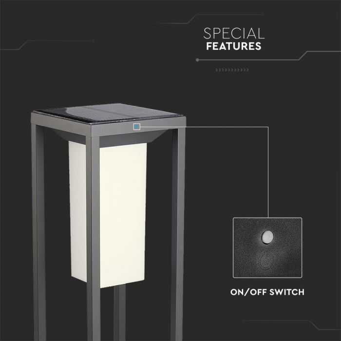 Соларна LED Лампа 2W SAMSUNG Чип