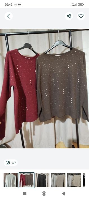 Дамска блуза с камъчета