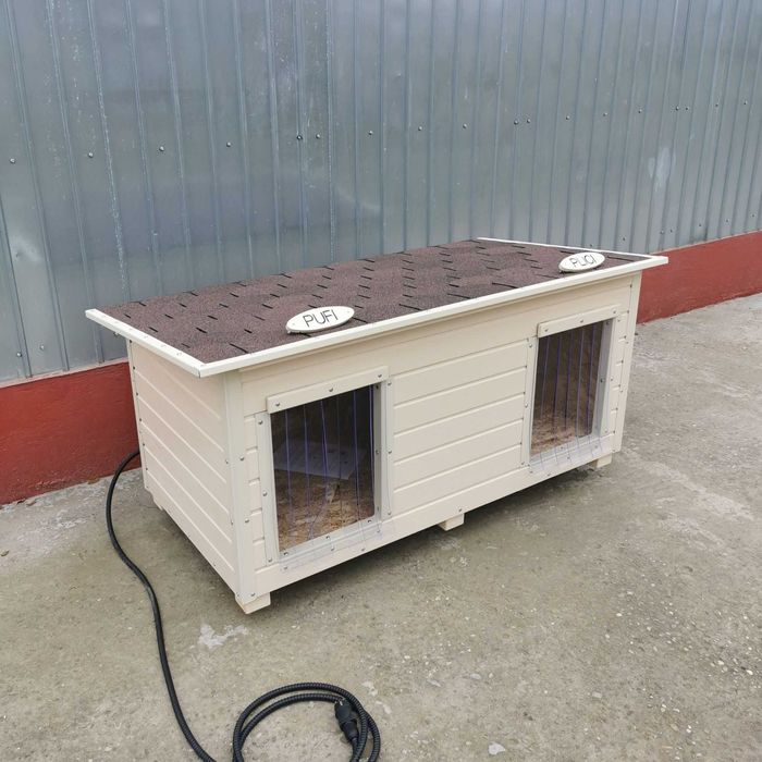 Cusca Caine Dubla Izolata cu Incalzire Gestionata Din Telefon